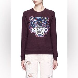 KENZO LUCKY TIGER' EMBROIDERED‎ GENDERLESS SWEATSHIRT - XS